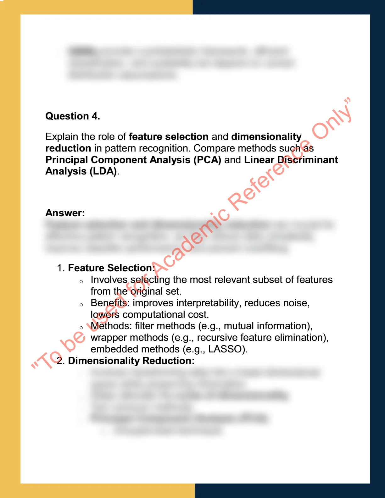 ECE 6891 – Pattern Recognition & Data Mining 5